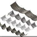 Ceiling Drapery Hanging With Elegant Fabric And Decorative Wooden Rods For Modern Interior Design