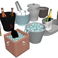 Modern Bucket Ice Bucket 3d model