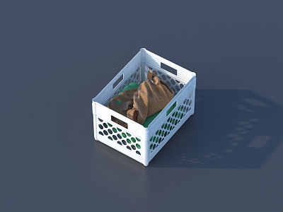 Storage basket toolbox storage box 3D model 3d model