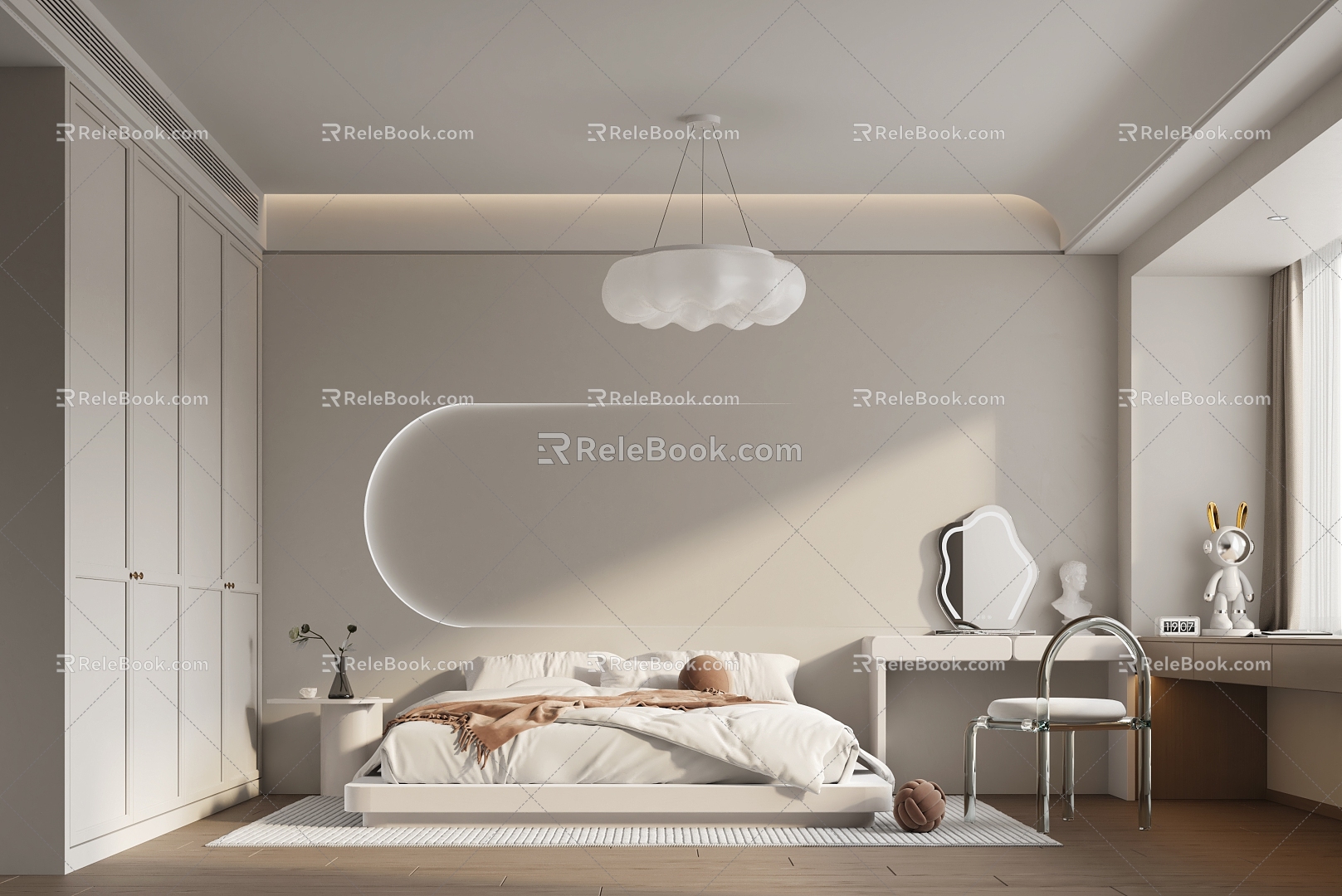 Cream Wind Bedroom Cream Wind Bedroom Cream Wind 3d model