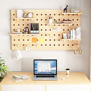 Modern Wall Shelf Simple Storage Rack 3d model