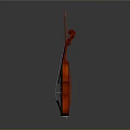 High Quality Red Wooden Violin With Bow For Musical Performance Practice