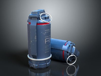 Sci-fi Grenade Gun Grenade 3d model