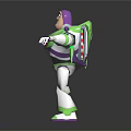 Buzz Lightyear Toy Story Space Ranger With Green White Uniform Outstretched Arms Standing Pose