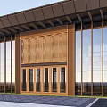 Modern Sales Office Building Simple Sales Department 3d model