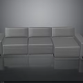 Modern Modular Light Gray Fabric Sofa Design With Sectional Seats And Backrests