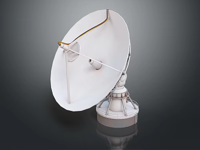 Commercial Satellite Dish Equipment For Business Communication And Signal Reception 3d model