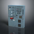 Modern Electrical Control Panel With Buttons Switches Indicators And Display Screen
