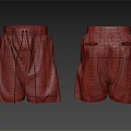 Gray Casual Shorts with Drawstring Waist and Front Back Pockets Design