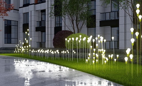 Modern Landscape Lights Community Courtyard Lawn Lights Landscape Lights Garden Lights 3d model