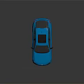 Blue BMW Coupé SUV With Sporty Design Black Wheels And Red Brake Calipers