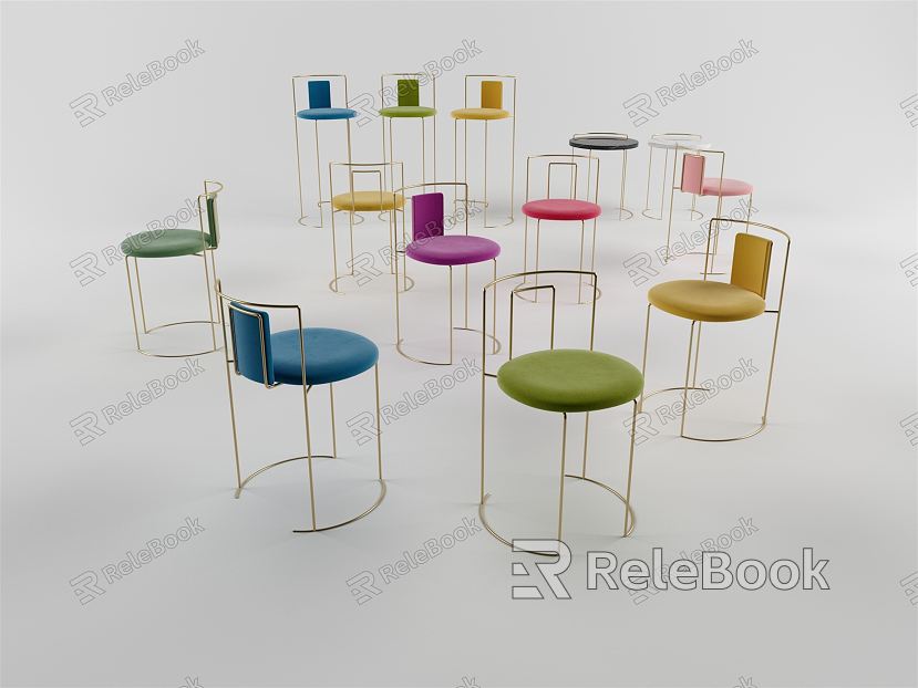 Modern bar chair avant-garde fashion chair small table model