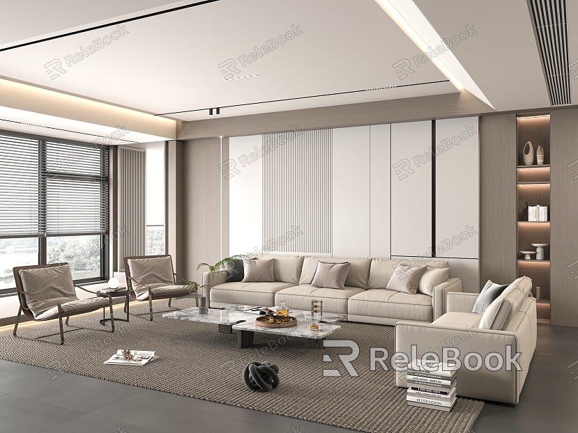 Modern Home Living Room model