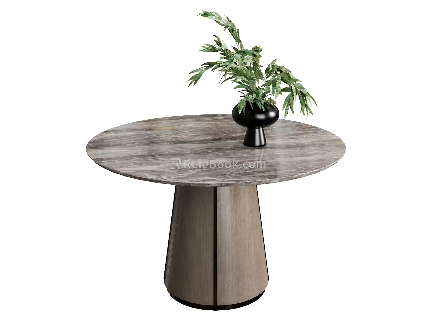 Coffee Table Side Table Low Table Plant Vase Green Planting Round Table Coffee Table Decorative Table Corner Table 3d model