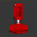 Red Industrial Pump With Sturdy Structure Durable Design And Efficient Performance 3d model