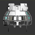 Sci-fi Cockpit Spaceship Cockpit Sci-fi Capsule Space Capsule Hibernation Cabin Freezing Cabin Rest Cabin 3d model