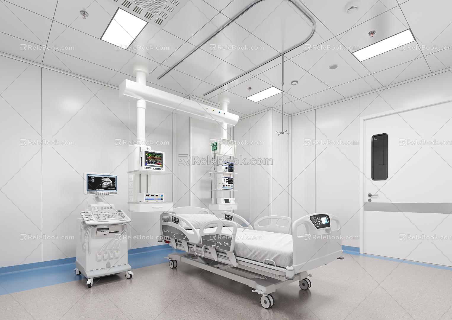 Hospital ICU 3d model