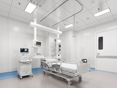 Hospital ICU 3d model