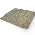 3D Rock Textured Panel With Irregular Layered Patterns And Natural Finish