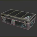 Gray Household Storage Box With Transparent Lid Multiple Compartments UC Logo And Secure Latches