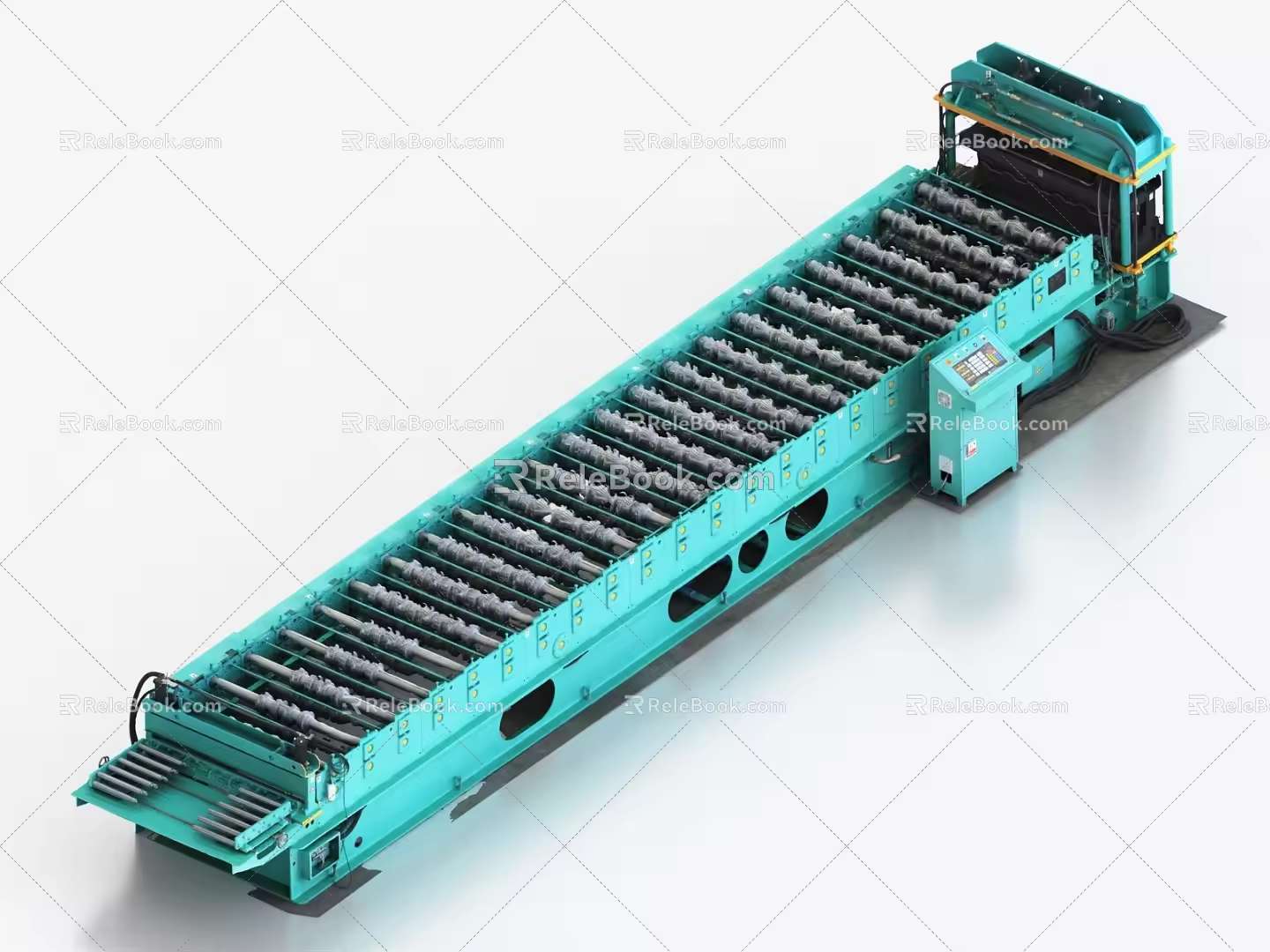 CNC machine tool workshop CNC lathe production line drilling machine machinery equipment grinding machine processing equipment gunrate bed 3d model
