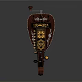 Artistic Musical Instruments And Art Supplies With Violin Parts Painted Patterns And Art Tools