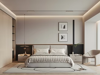 Modern Bedroom 3d model
