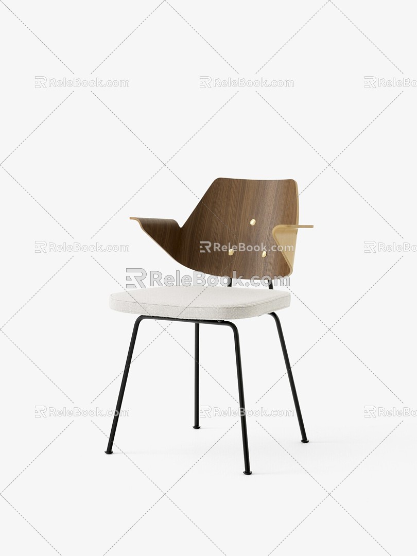 Armchair Leisure Chair Single Chair Recliner Robin Day 3d model