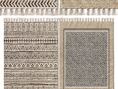 modern square carpet model