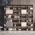 Modern bookcase combination 3d model