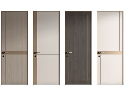 Light Luxury Flat Door Single Door model