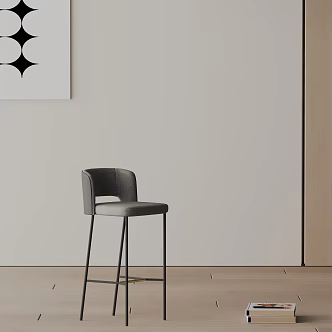 Modern Bar Chair 3d model