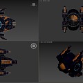 Sci-fi Fighter Sci-fi Fighter Luminous Machine 3d model