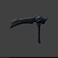 Tech Exhibition Hall Featuring Intricate Skull Designed Metallic Weapon