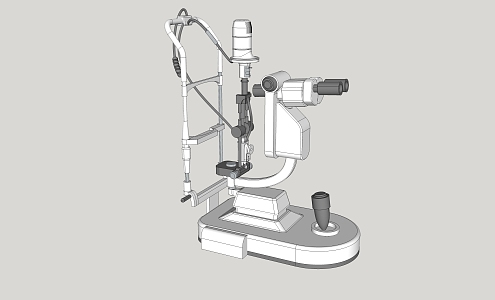 Modern medical instruments Ophthalmic slit lamp 3d model