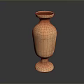 Handcrafted Copper Vase With Intricate Carved Patterns And Artistic Sculpture Design