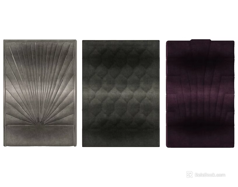 Soft Upholstered Decorative Panels With Diverse Textures And Multiple Color Variations For Design 3d model