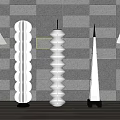 Floor lamp combination 3d model