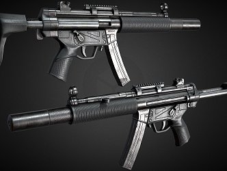 submachine gun 3d model