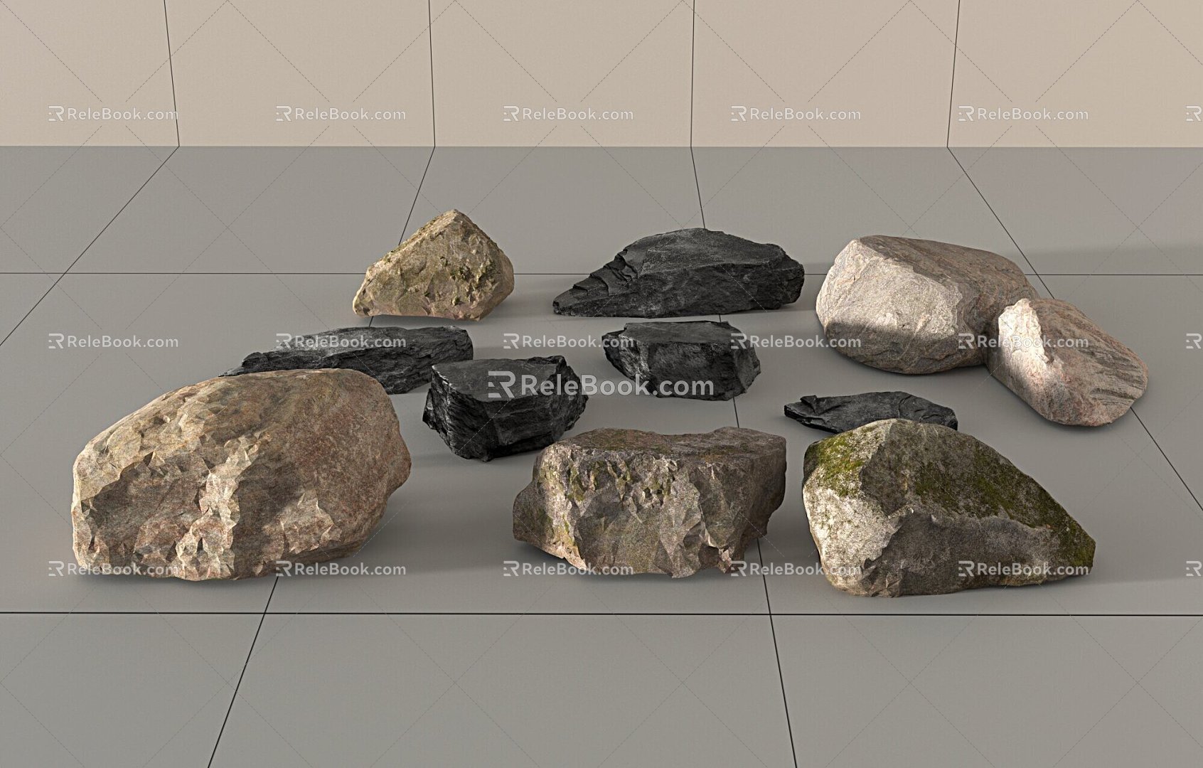 Modern Stone Modern Style Stone Block Stone Rock Landscape Stone 3d model