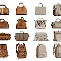 Assorted Stylish Leather Canvas Bags Collection With Backpacks Handbags Duffel