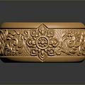 Luxury Golden Bracelet With Intricate Carved Patterns For Fashion Accessories