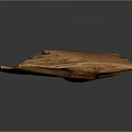 Natural Rustic Wood Slab With Intricate Grain And Textured Surface For Decorative Use