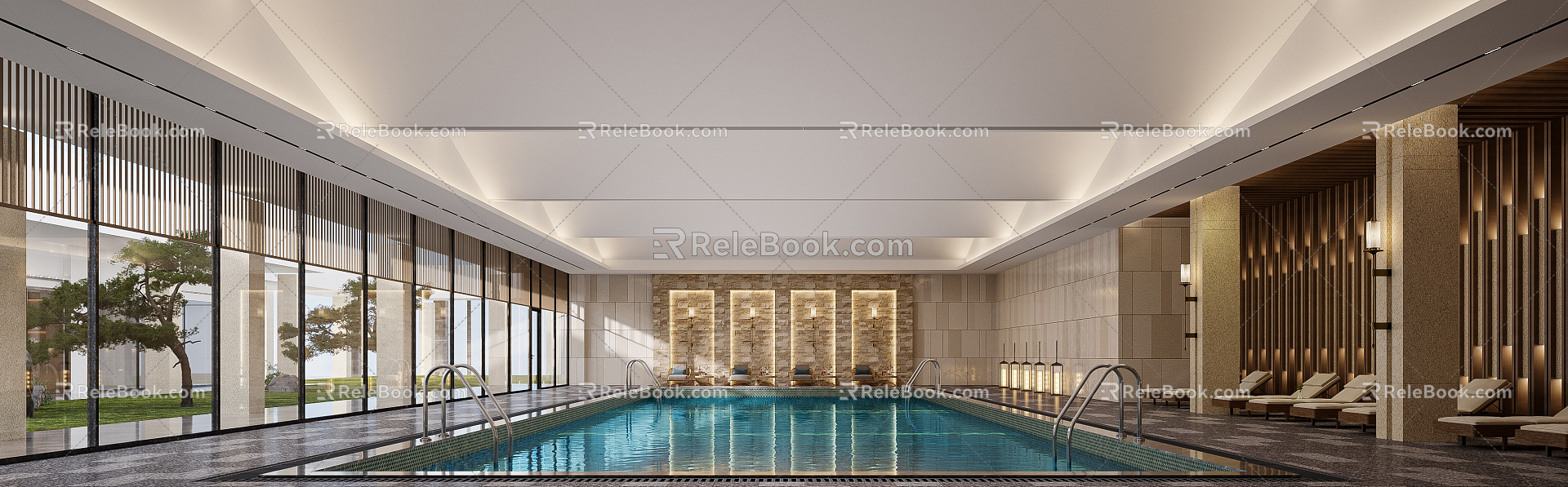 Modern Swimming Pool 3d model