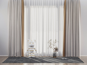 Modern Curtains 3d model