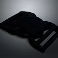 Black Plastic Buckle For Outdoor Gear With Adjustable Straps And Secure Fastening