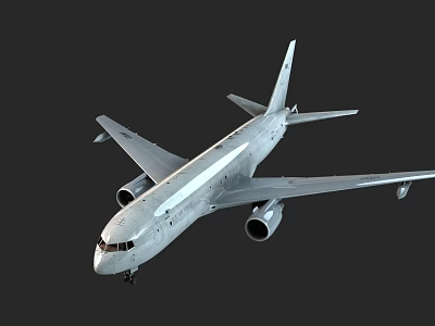 Modern Silver Fighter Jet Military Aircraft With Sleek Design Twin Engines And Gray Background 3d model