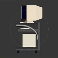 Ergonomic Computer Desk Furniture With Monitor Keyboard Tray And Mouse