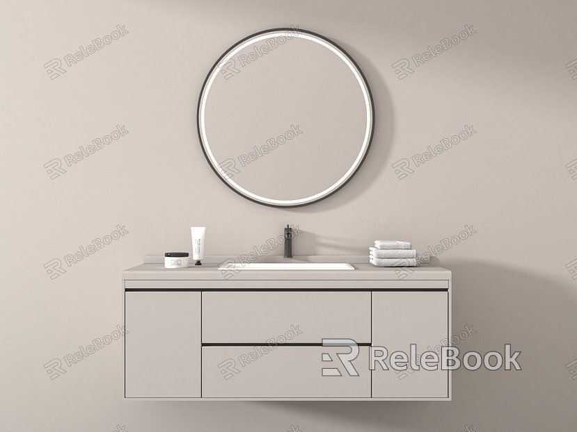 Modern bathroom cabinet model