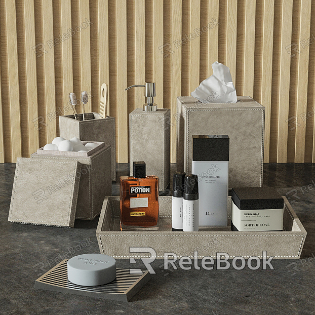 Modern toiletries washstand combination model